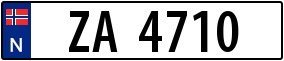 Trailer License Plate